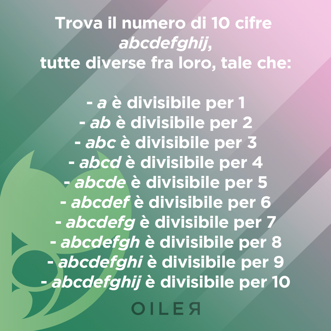 numero dieci cifre divisibile
