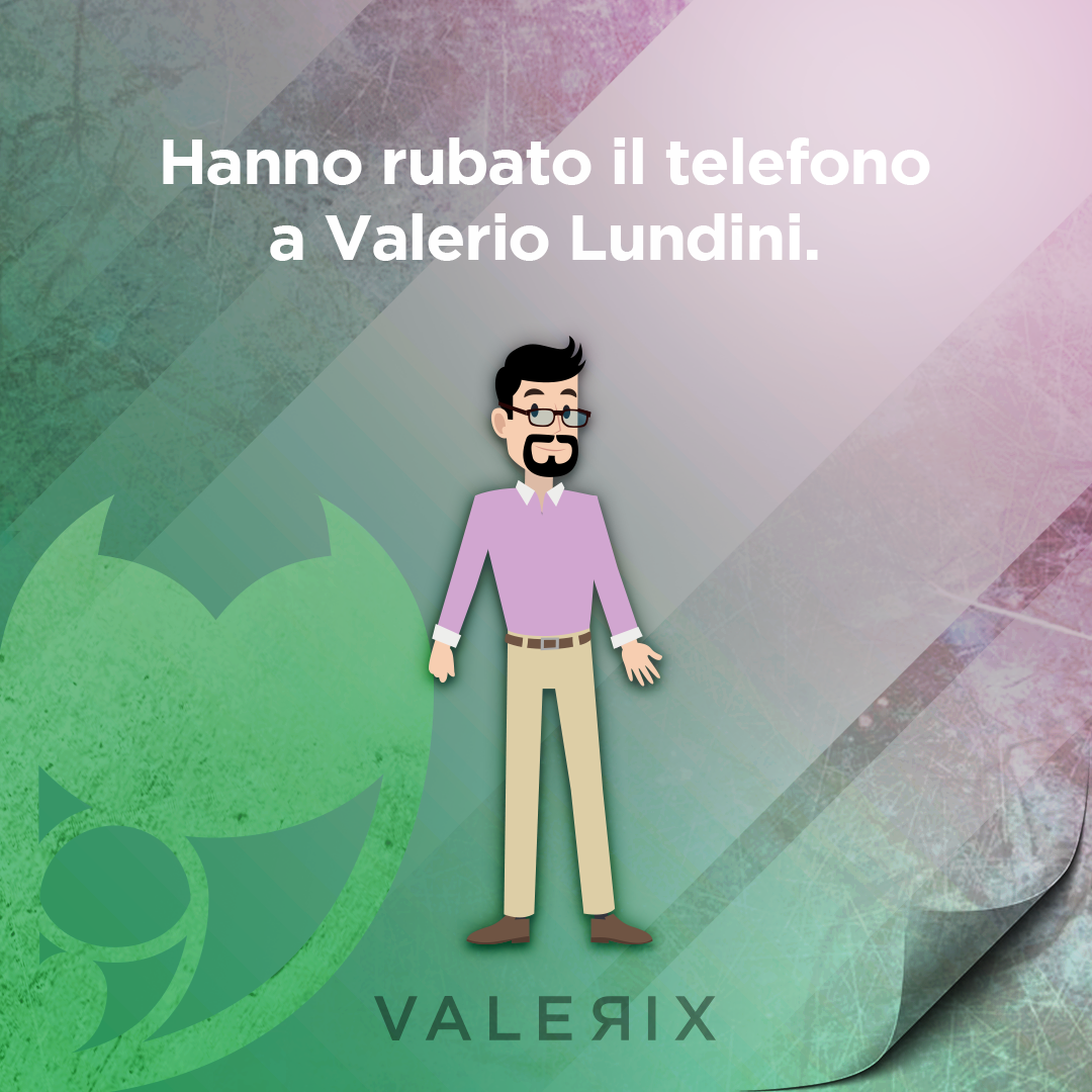 valerio lundini cellulare rubato sospetti