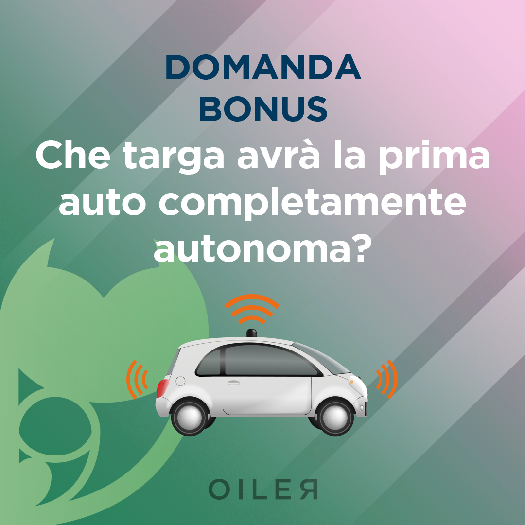 che targa avrà la prima macchina autonoma