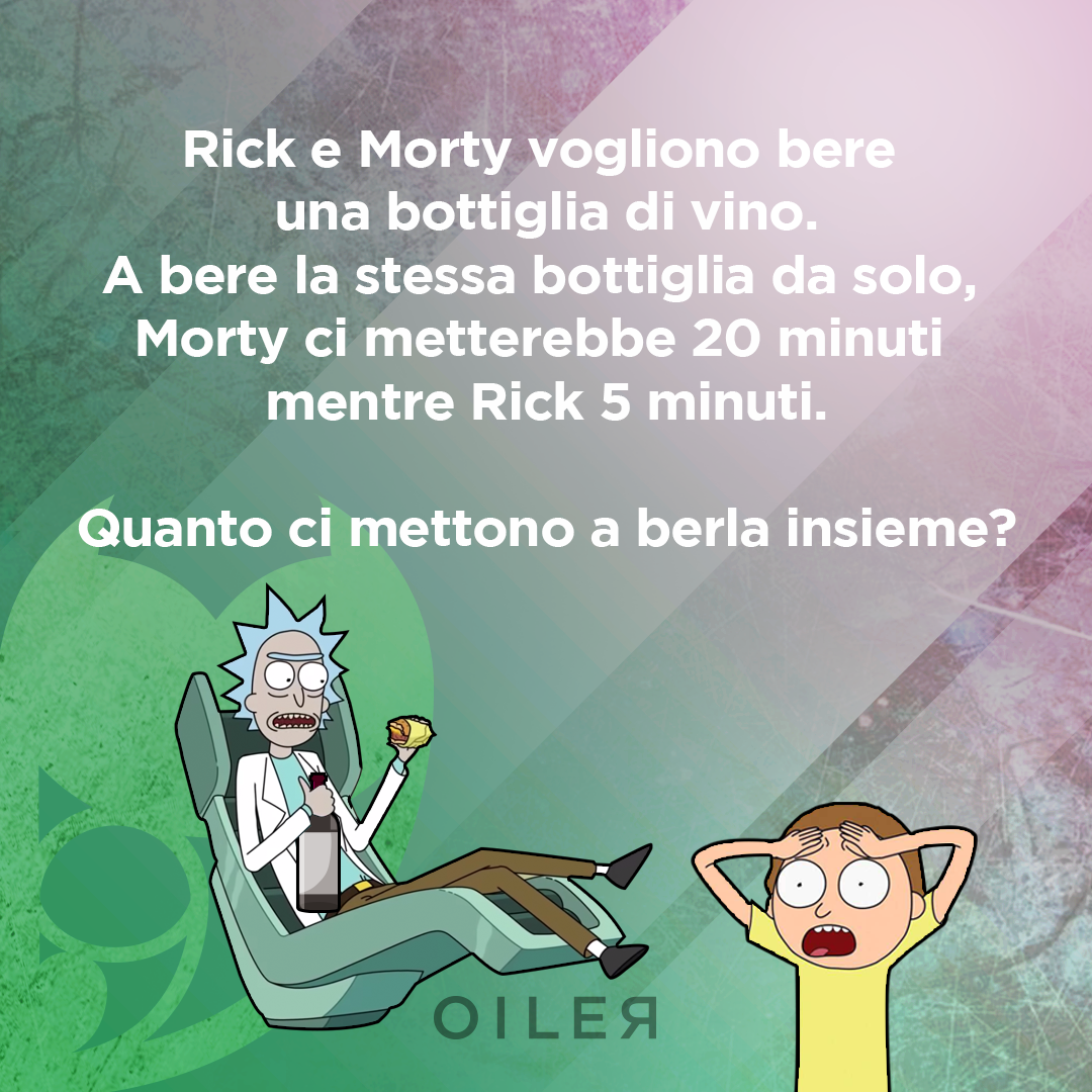 rick e morty bottiglia di vino