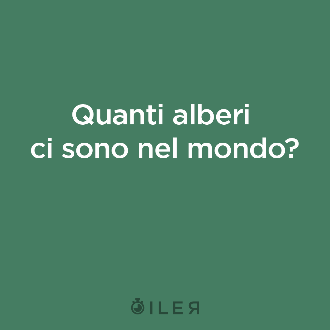 quanti alberi ci sono nel mondo